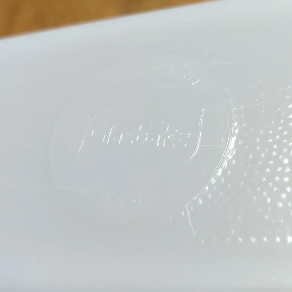 Glasbake Vintage 1960s J522 1.5 Quart Milk Glass Loaf Pan Green Herb Pattern